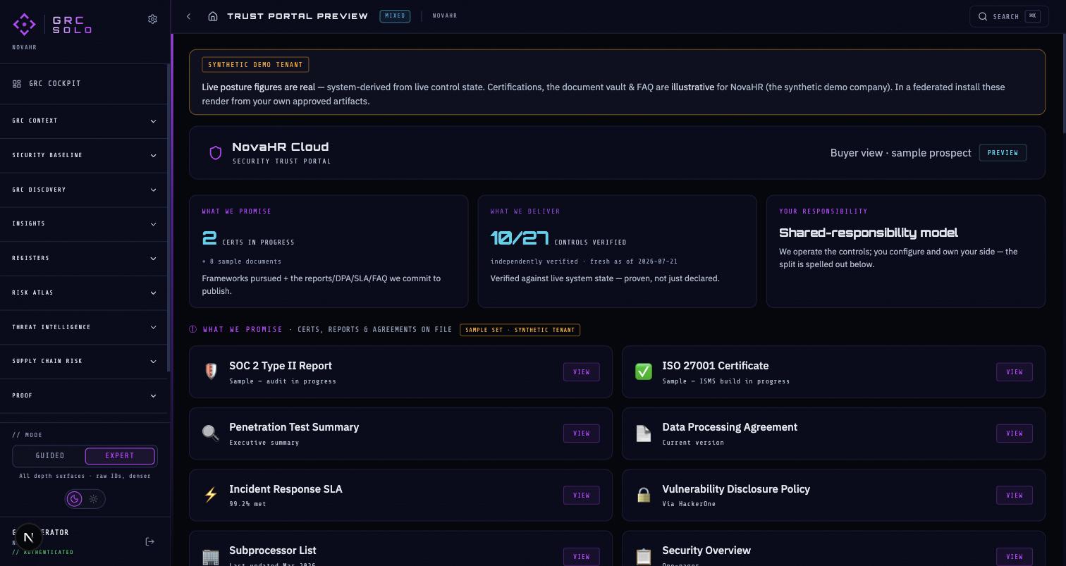 Prove — verified against live state